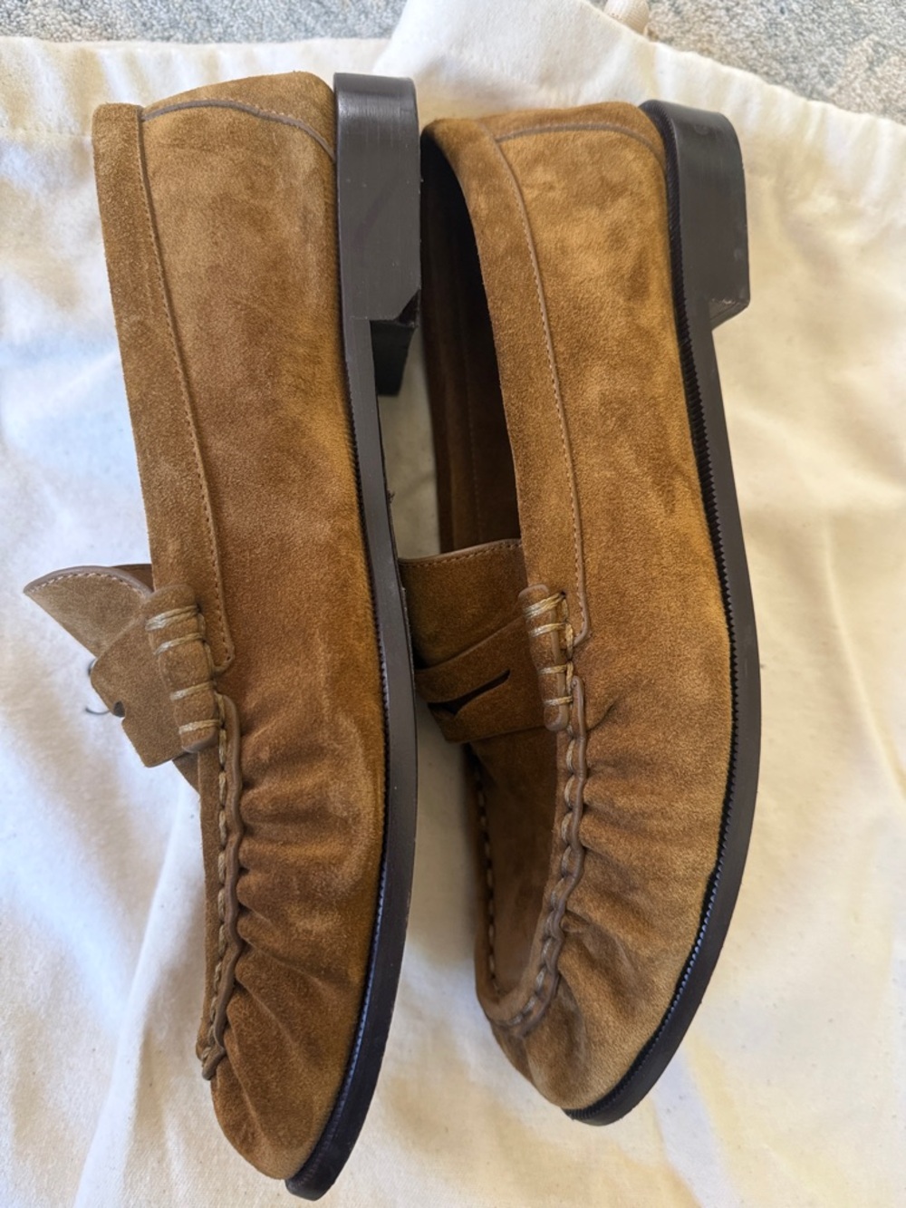 Saint Laurent Suede Le Loafers - Picture 8 of 11